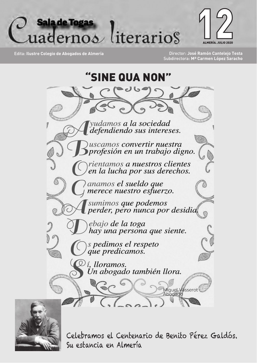 Portada del número 12, Julio 2020