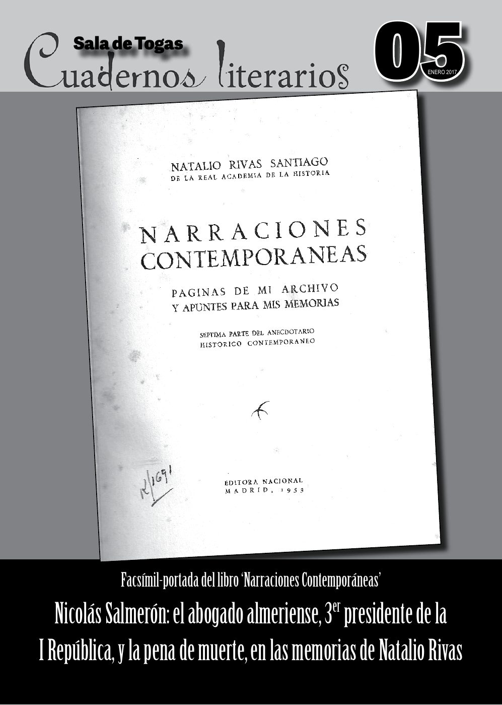Portada del número 5, Enero 2017
