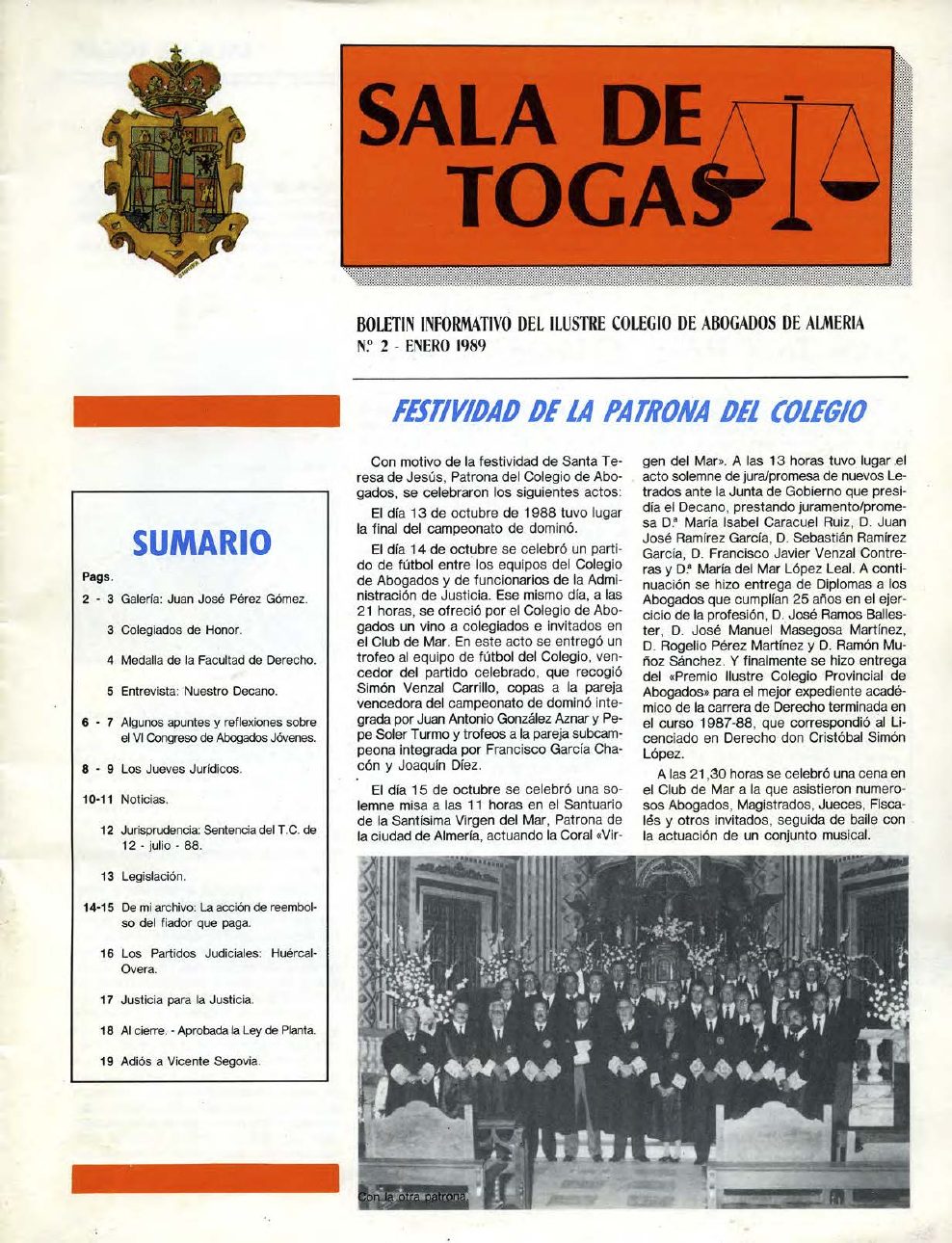 Portada del número 2, Enero 1989