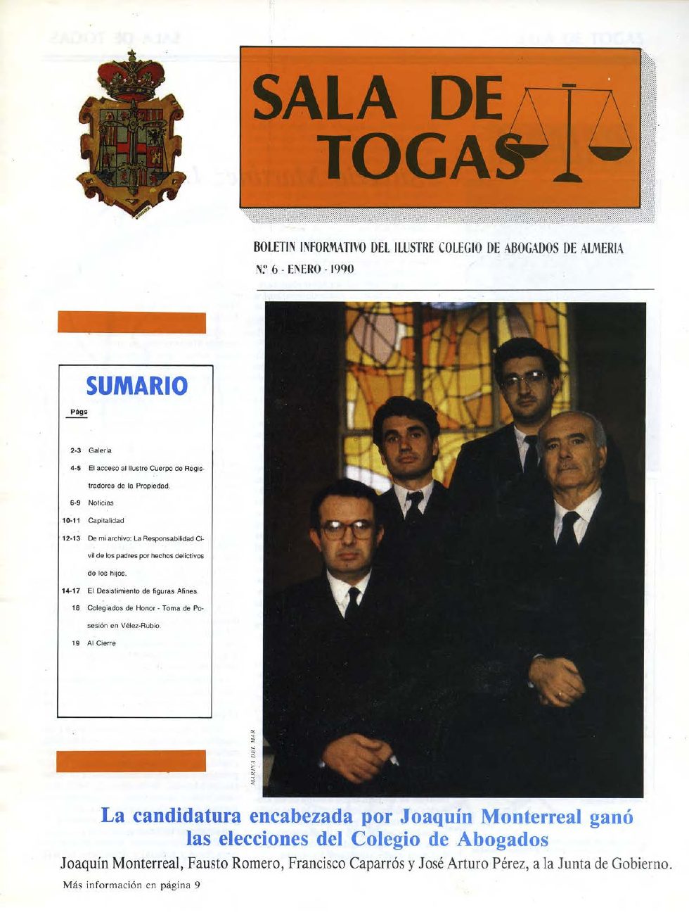 Portada del número 6, Enero 1990