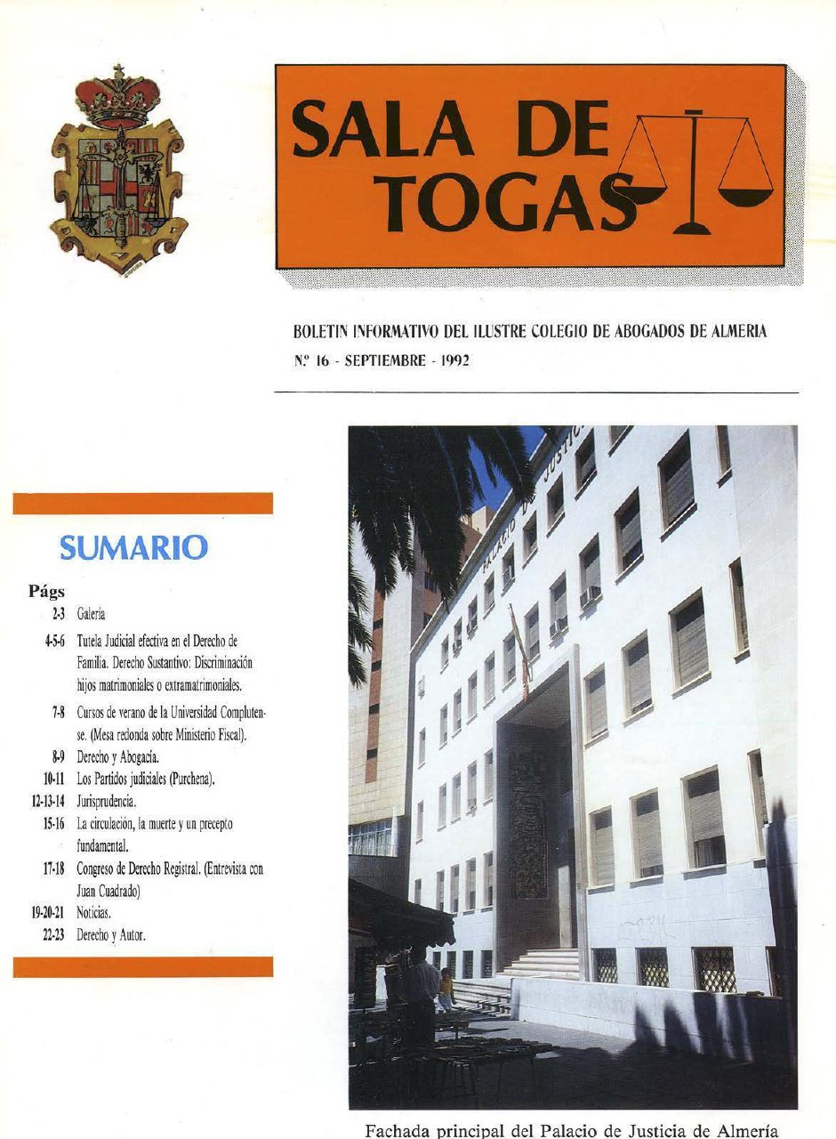 Portada del número 16, Septiembre 1992