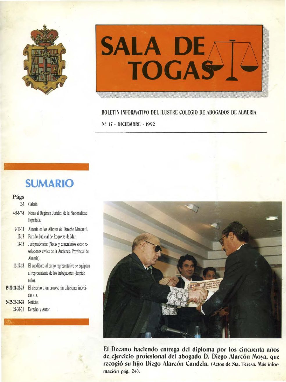 Portada del número 17, Diciembre 1992