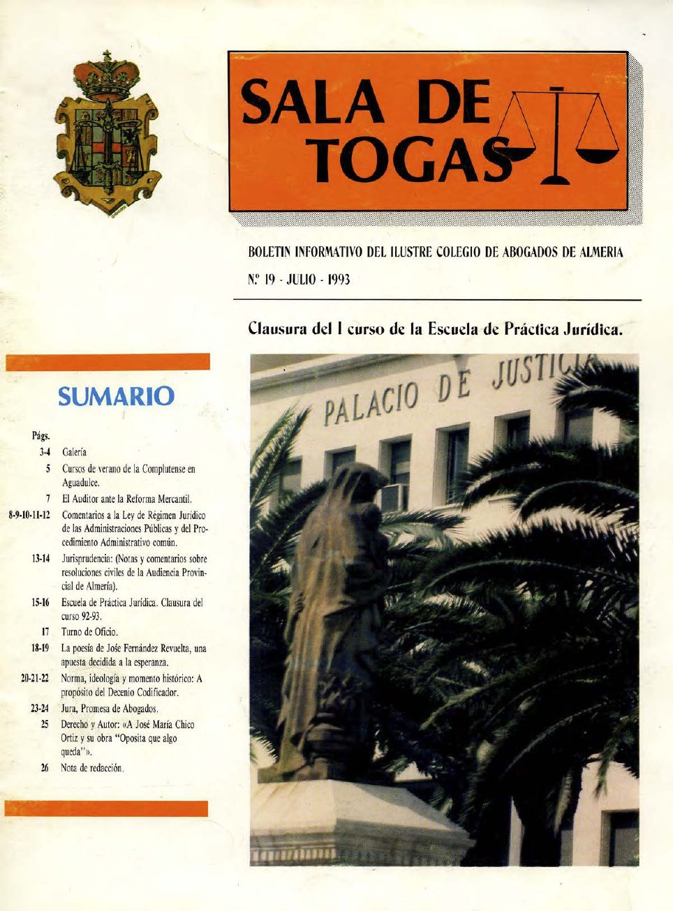 Portada del número 19, Julio 1993
