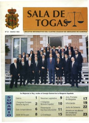 Portada del número 21 de Marzo 1994
